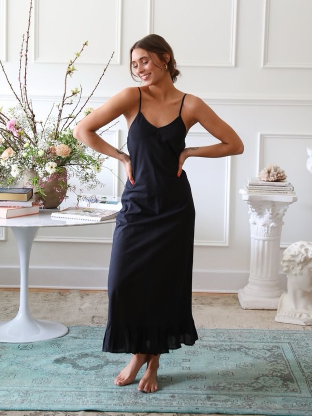 Mille | Roma Slip Dress in Black